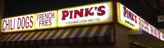 Pink's Hot Dog during the Soft Opening Pink's Hot Dog during the Soft Opening